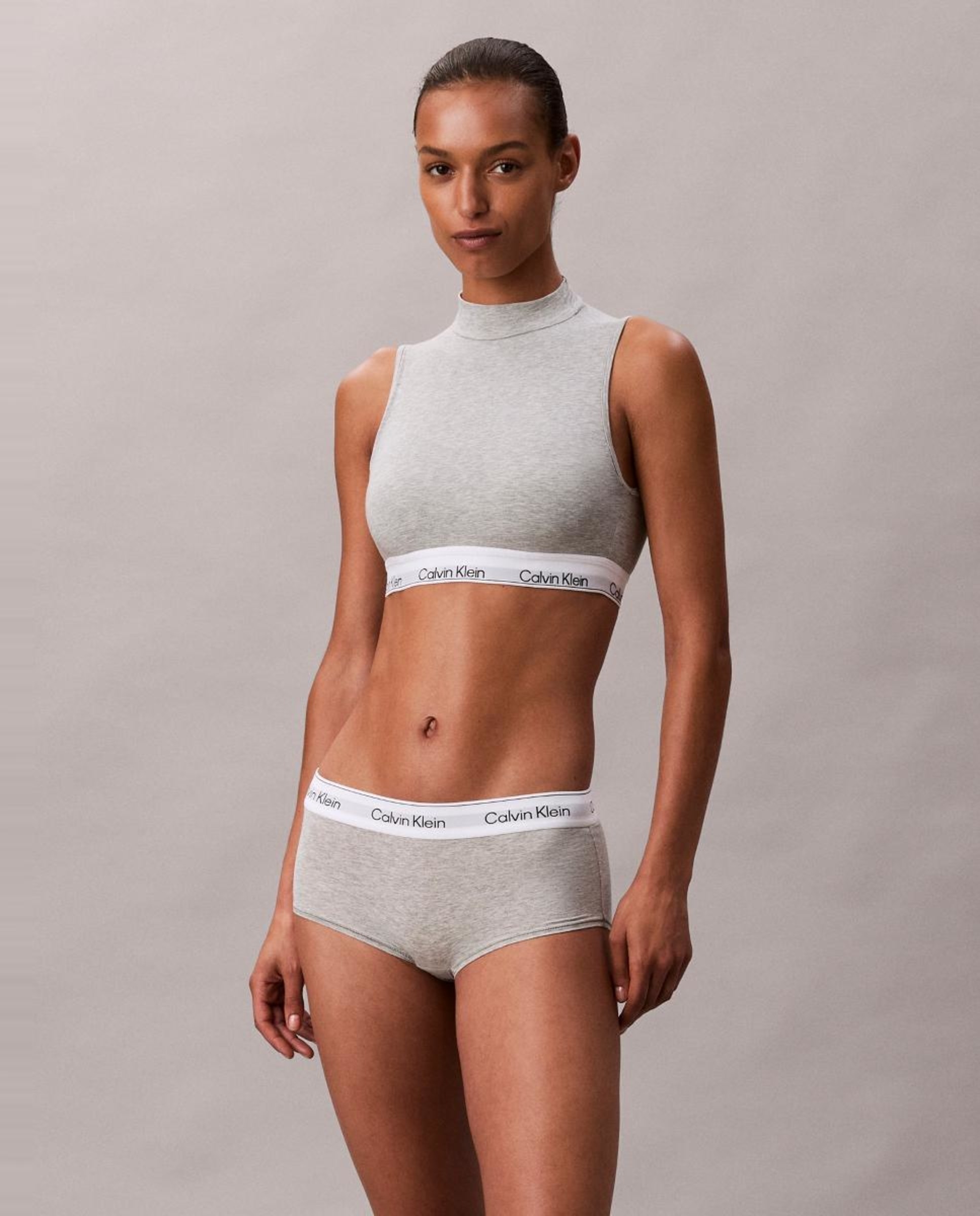 Calções Individuais Icon Cotton Modal Cinzento-4