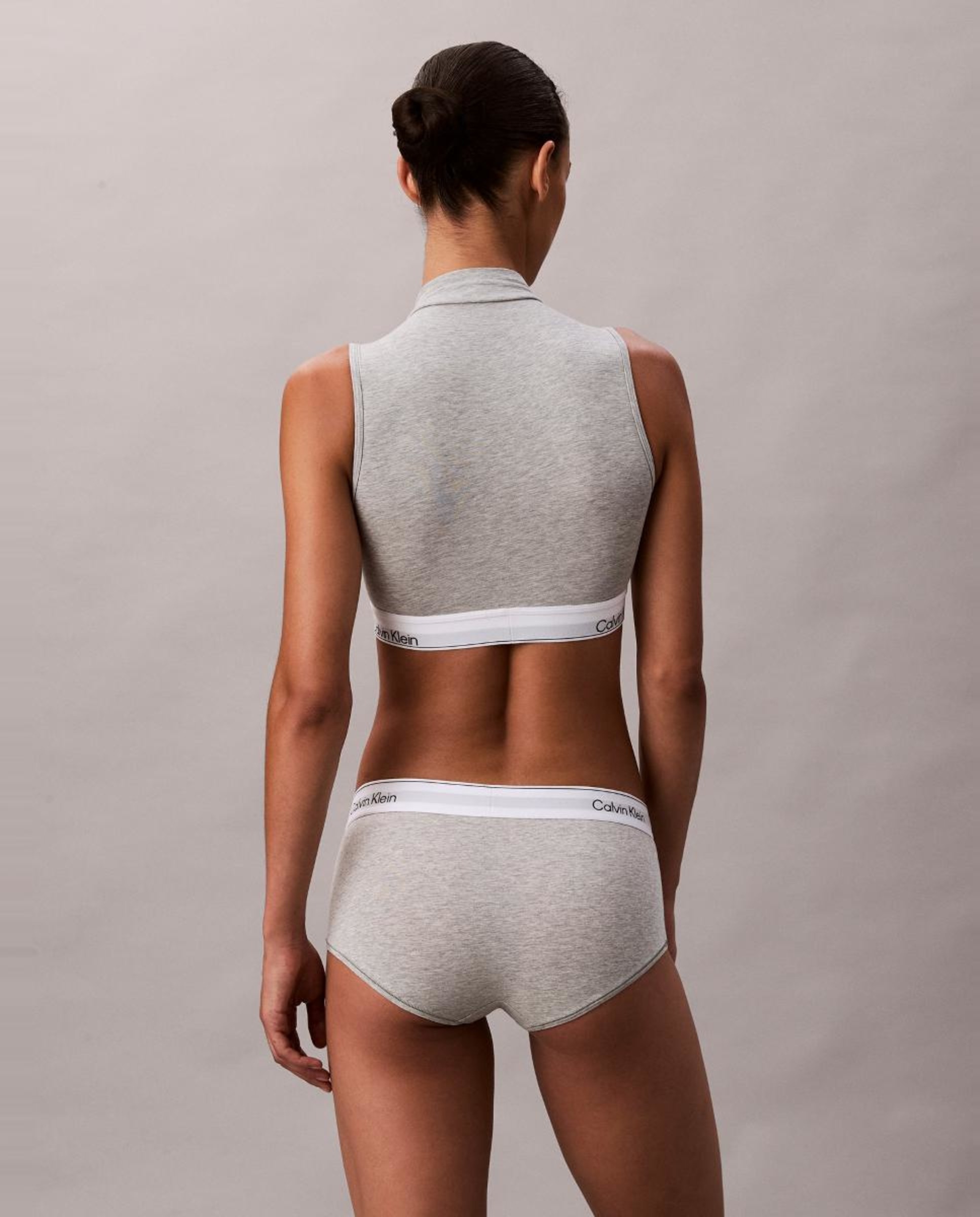 Calções Individuais Icon Cotton Modal Cinzento-3