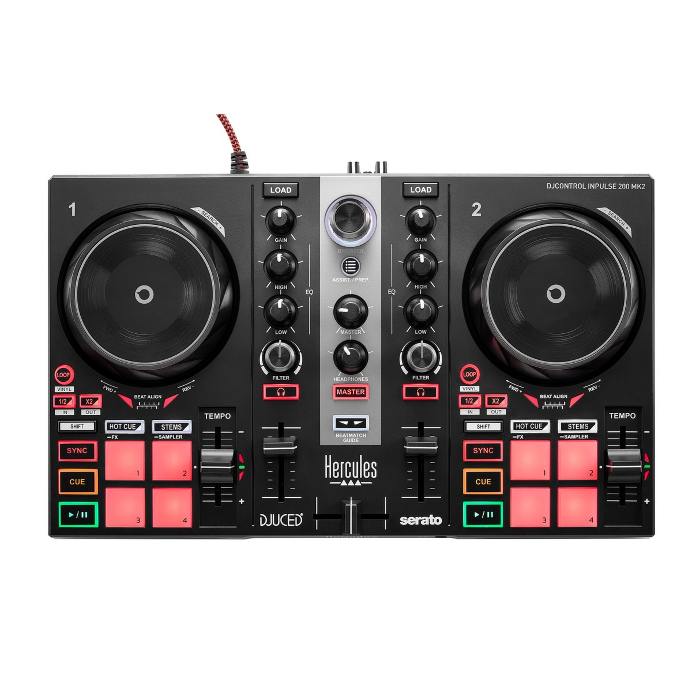 DJ Learning Hercules Kit MK2 Preto-4