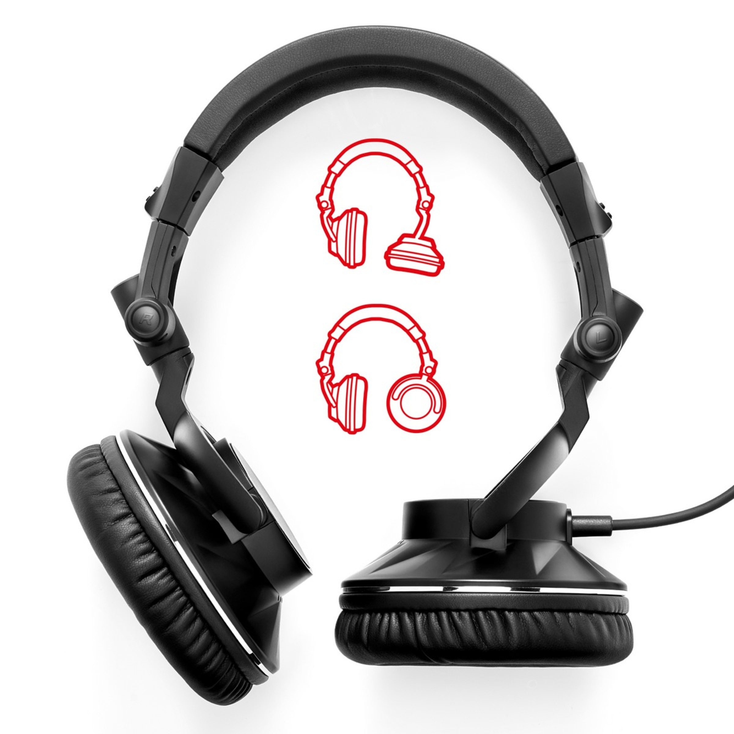 Auscultadores Hercules Headphones DJ 60 Preto-3