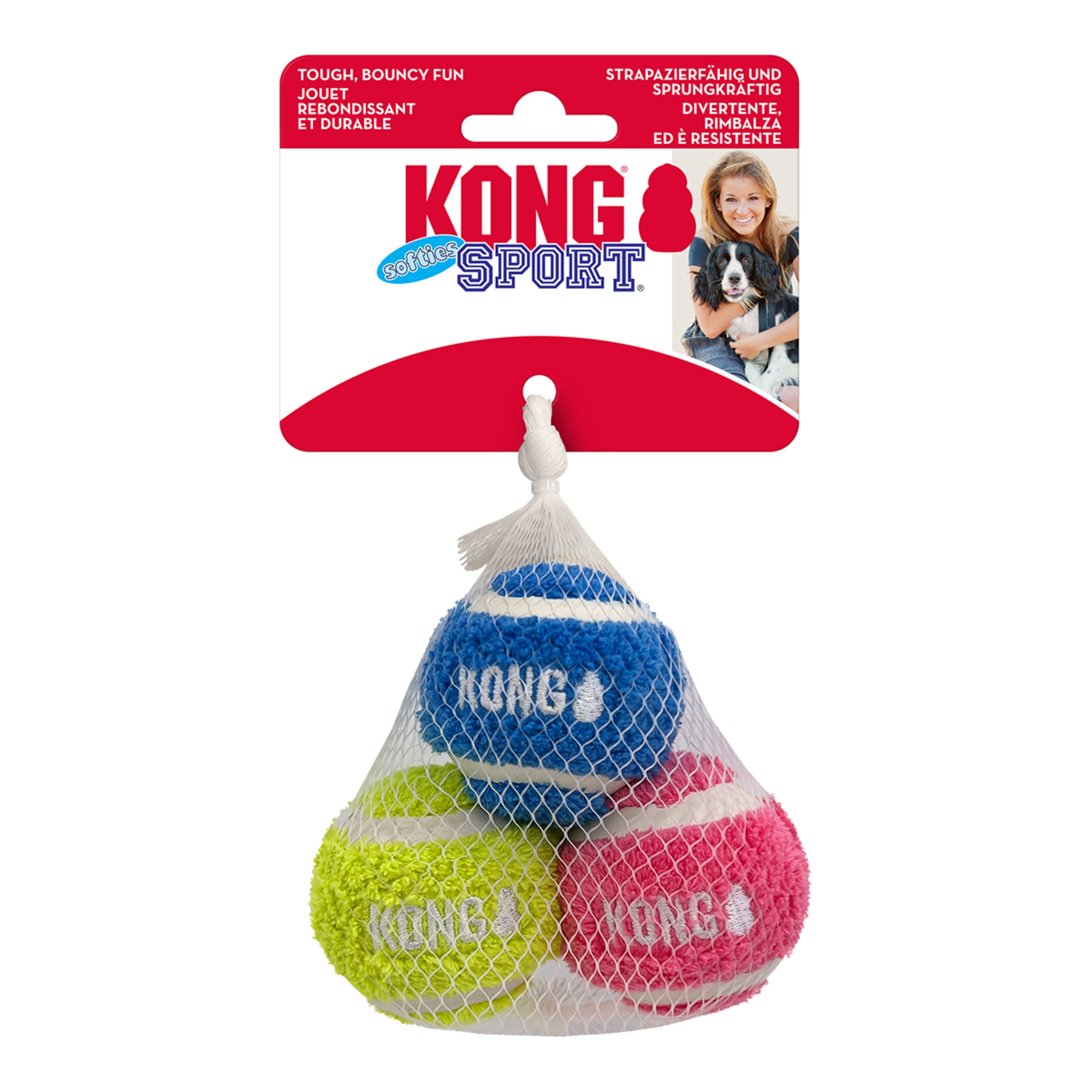 Imagen 0 de Juguete Sport Softies 3 Balls para perros Kong