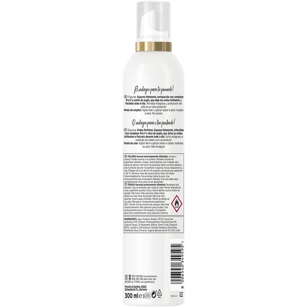 Perfect waves hair mousse strength 03 with argan oil spray 300 ml
