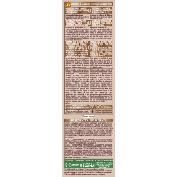 tinte rubio miel para cabello castaño SA3 aclara 4 tonos sin decoloración