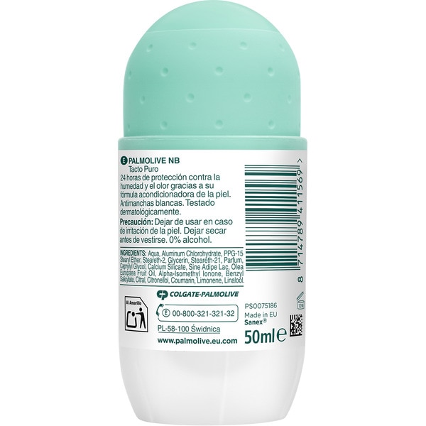 Pure Touch Classic 24h roll-on deodorant with pure milk extract container 50 ml