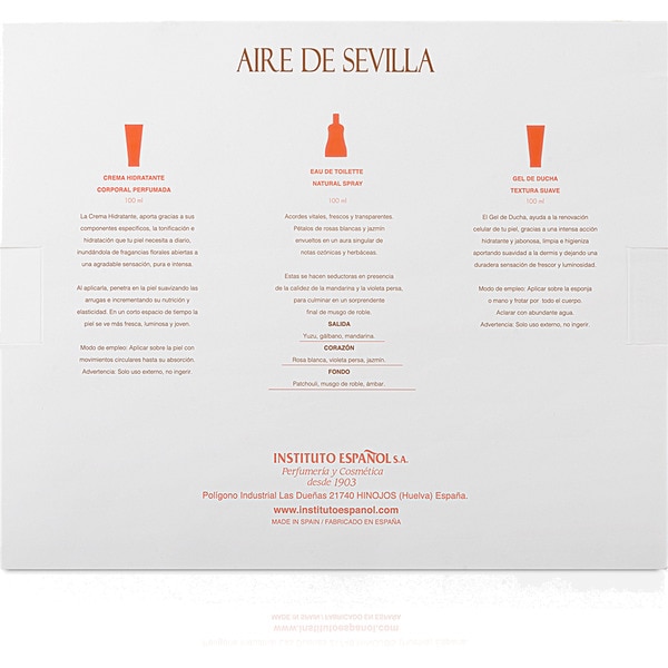 White Roses gift box with natural eau de toilette for women spray 150 ml + 150 ml tube of scented moisturising body cream + 75 ml tube of shower gel