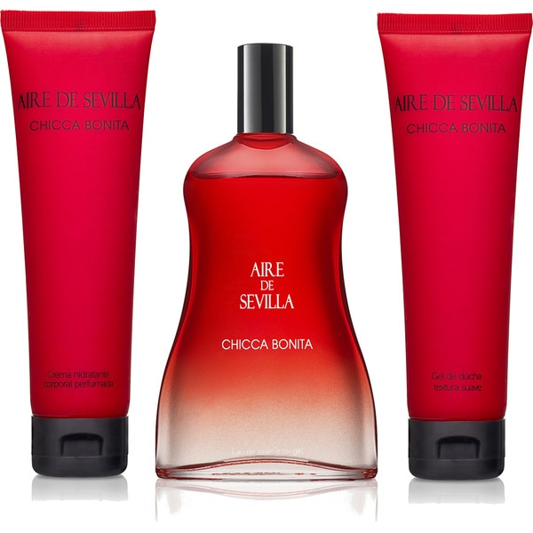 Chicca Bonita gift box with natural eau de toilette for women spray 150 ml + moisturising body cream 100 ml tube + bath gel 100 ml tube