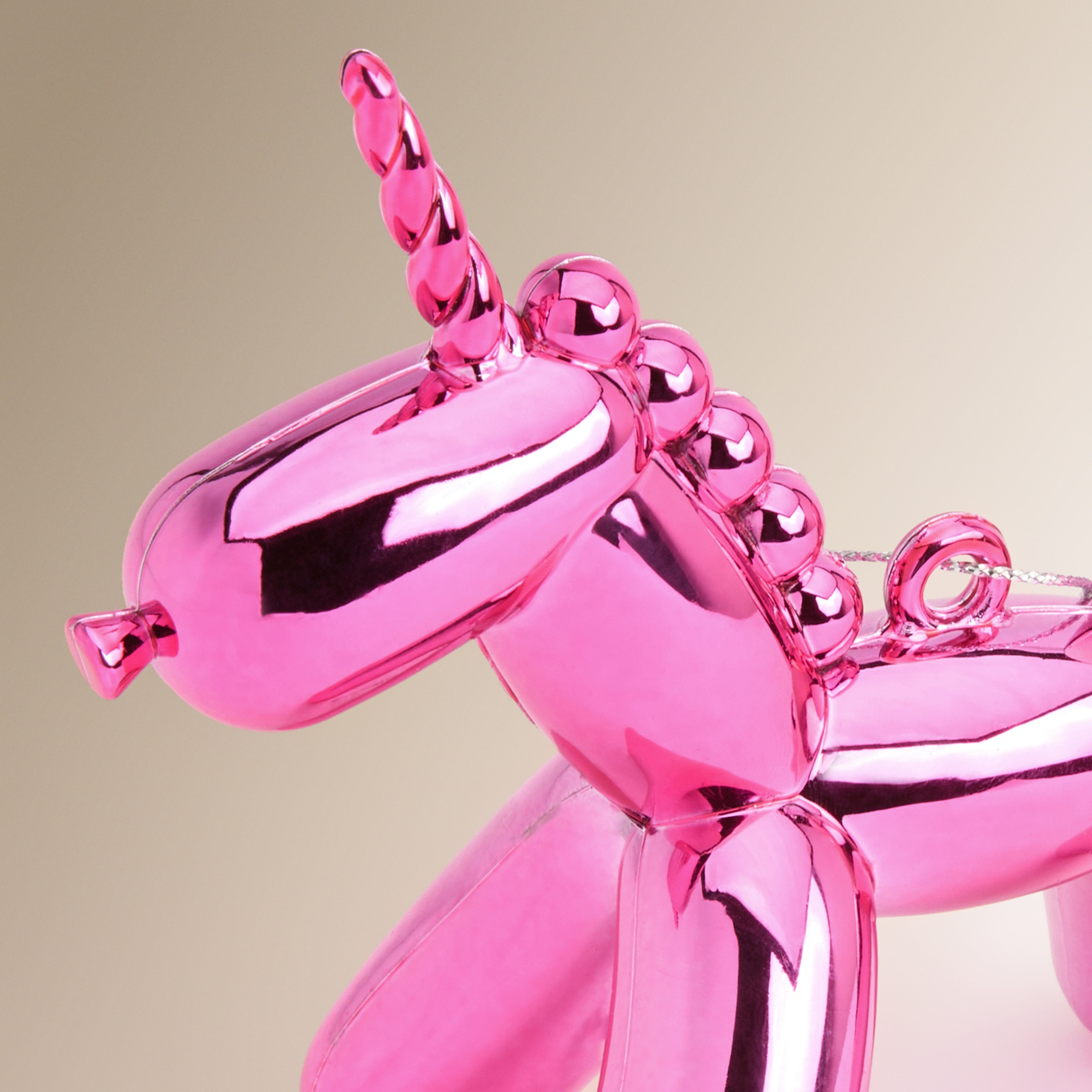 Enfeite Unicórnio com Balão Natal Fúcsia-3