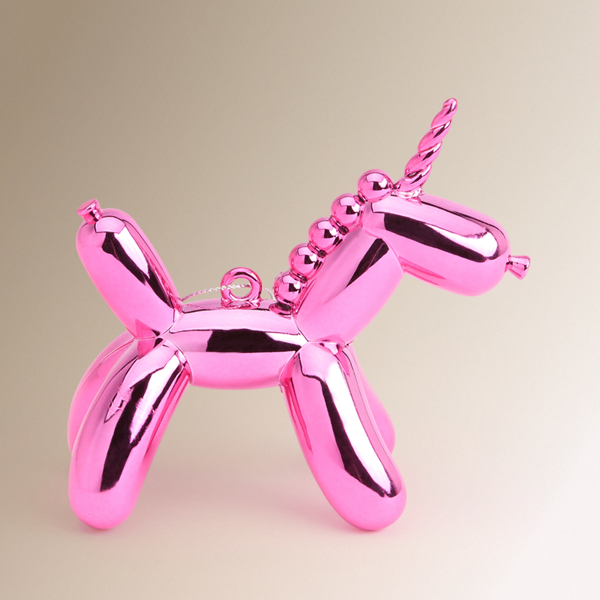 Enfeite Unicórnio com Balão Natal Fúcsia-2