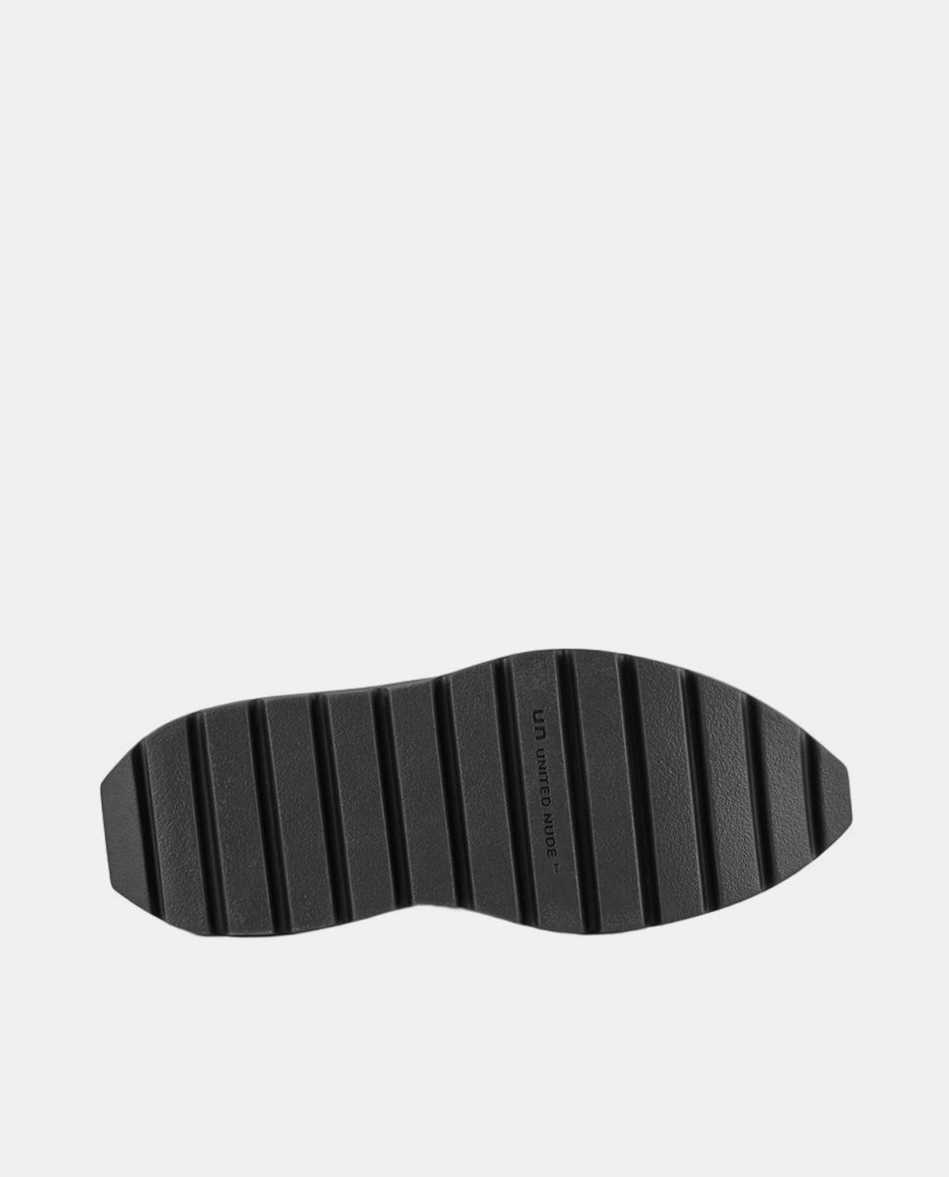 Sapatos Desportivos em Pele com Atacadores e Plataforma Preto-6