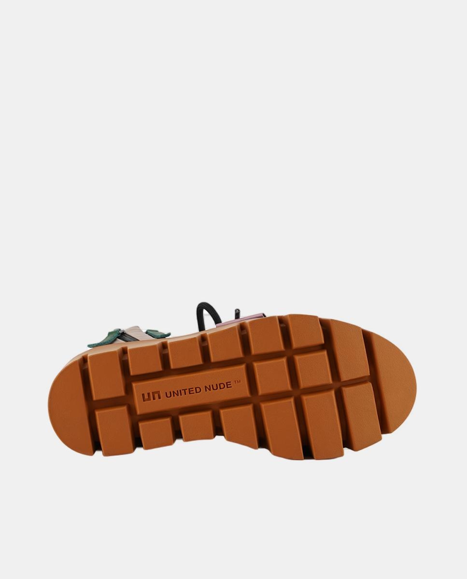 Botins Desportivos Combinados em Pele e Têxtil com Plataforma Verdes-6