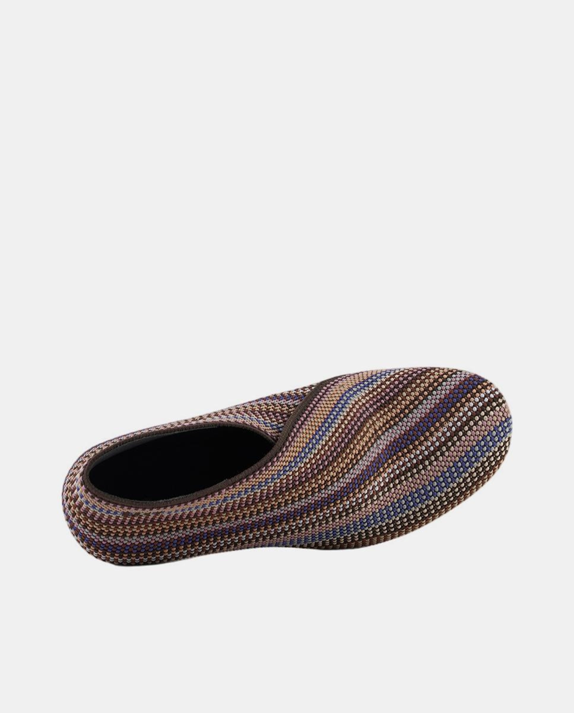 Botins de Tecido com Meio Salto Multicolor-5