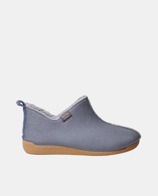 Imagem 0 de Pantufas Lisas com Forro Interior de Pelo Suave - Bege