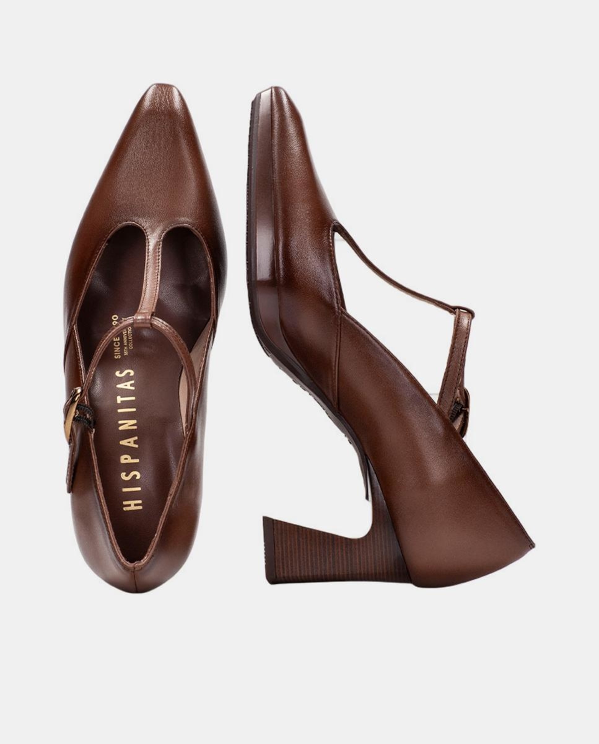 Sapatos T-bar Couro-4