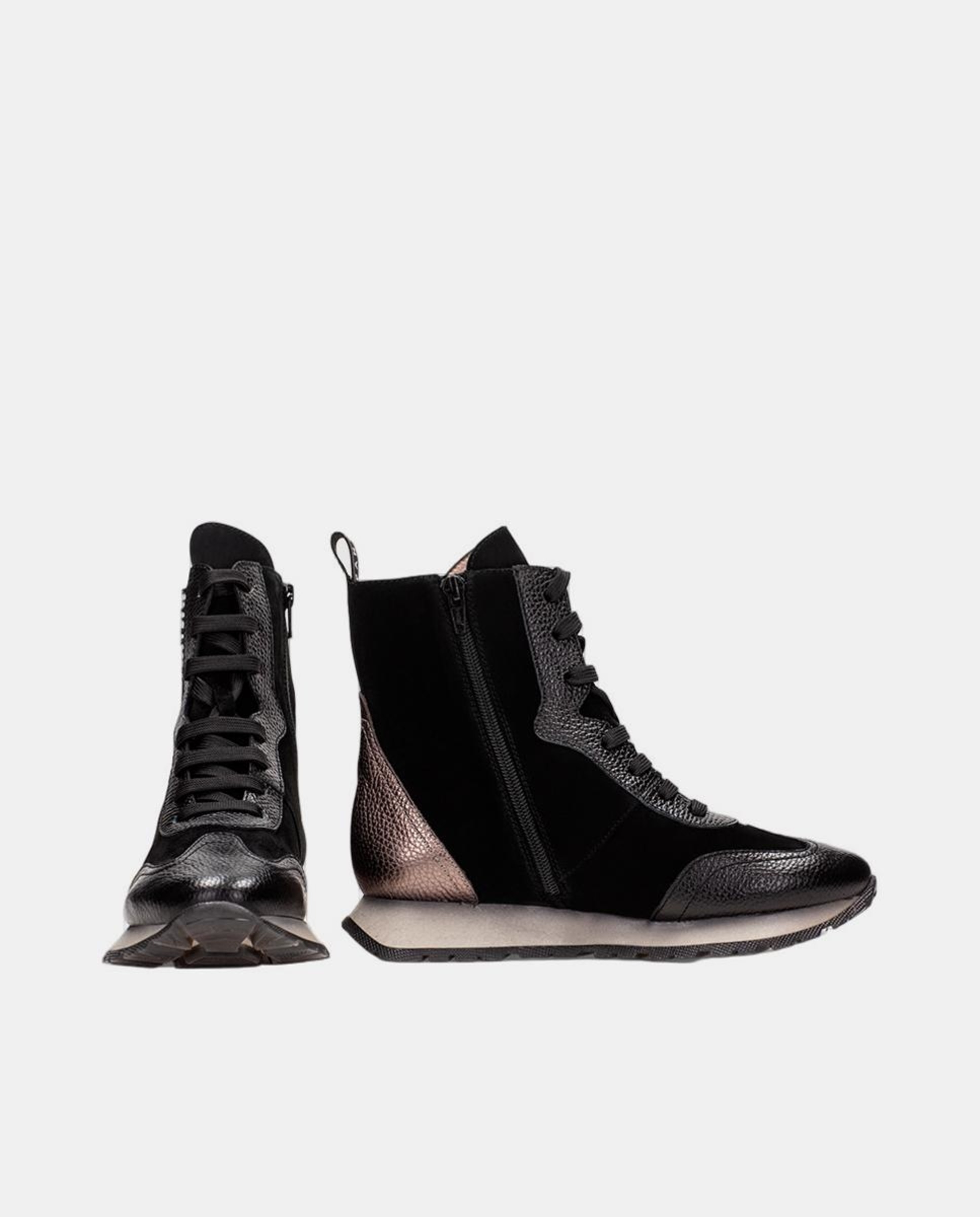 Sapatos Tipo Botins Preto-4