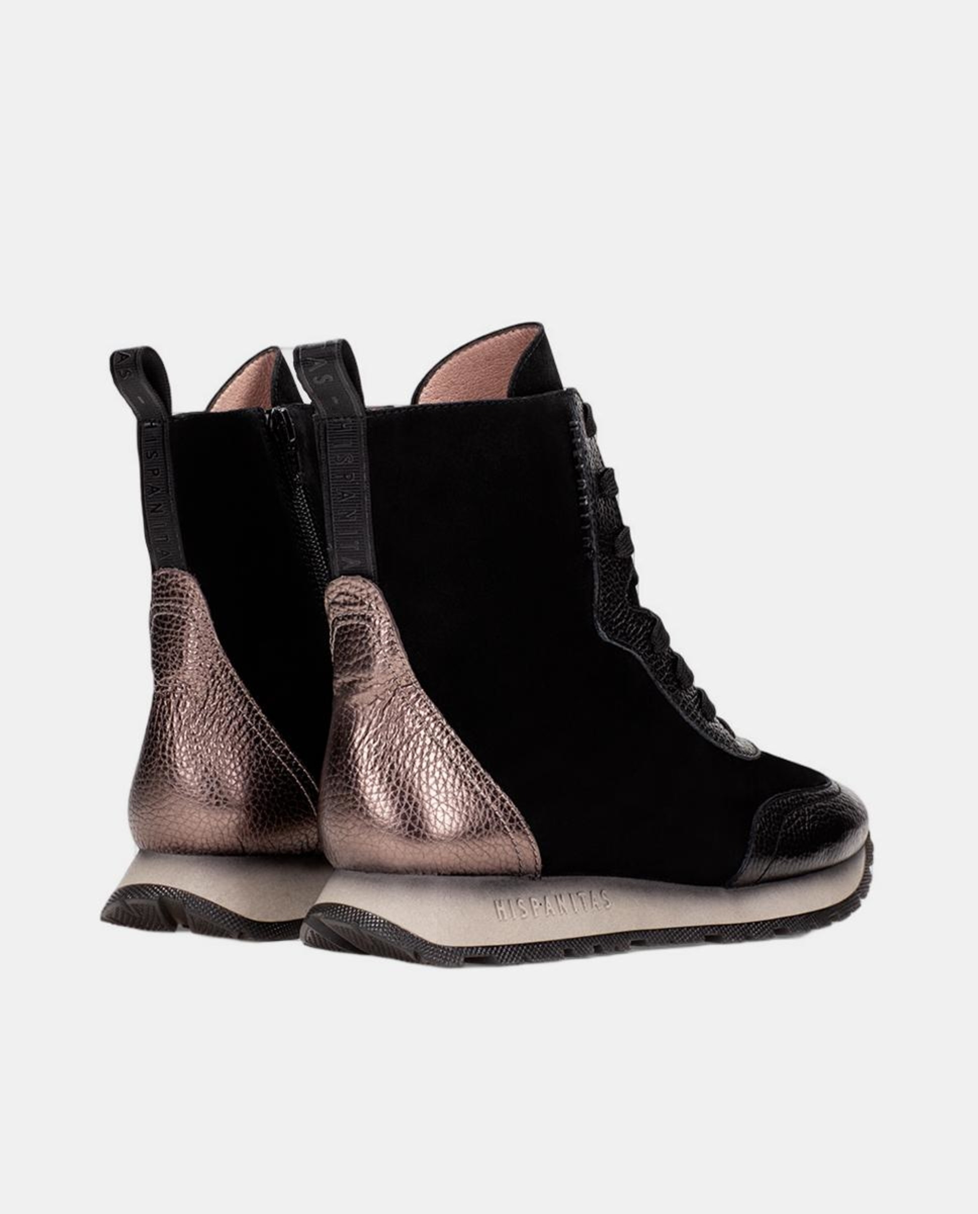 Sapatos Tipo Botins Preto-3