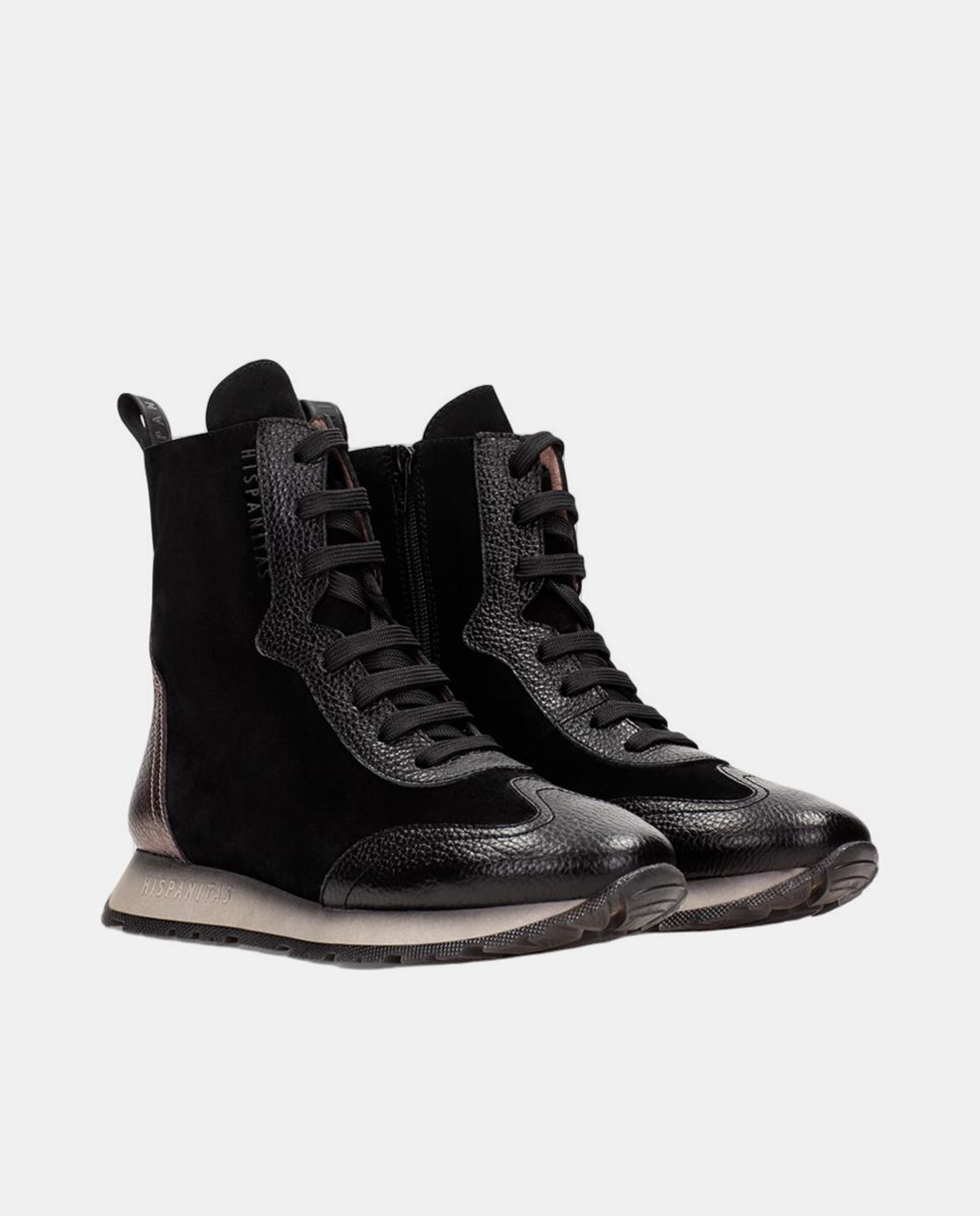 Sapatos Tipo Botins Preto-2