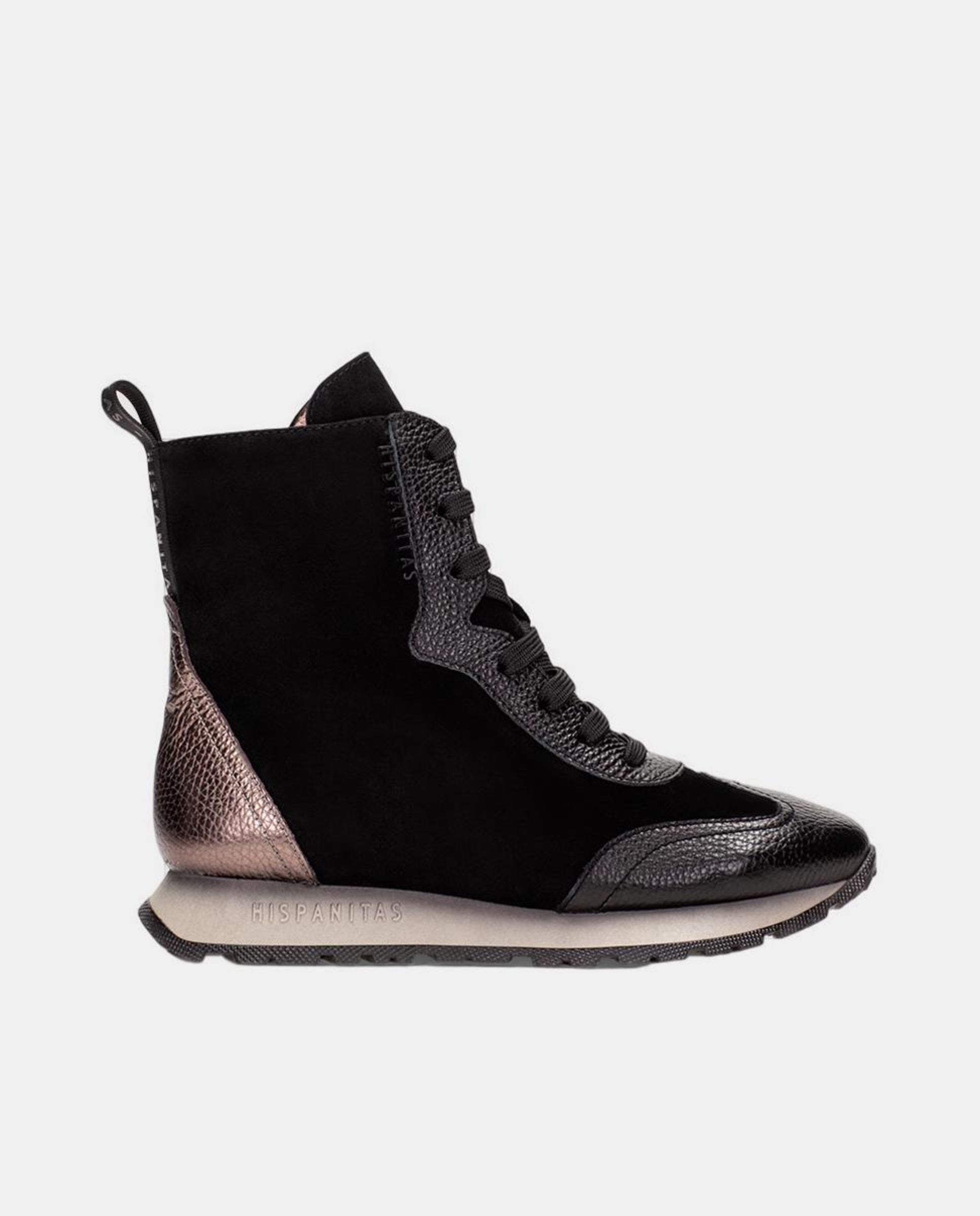 Sapatos Tipo Botins Preto-1