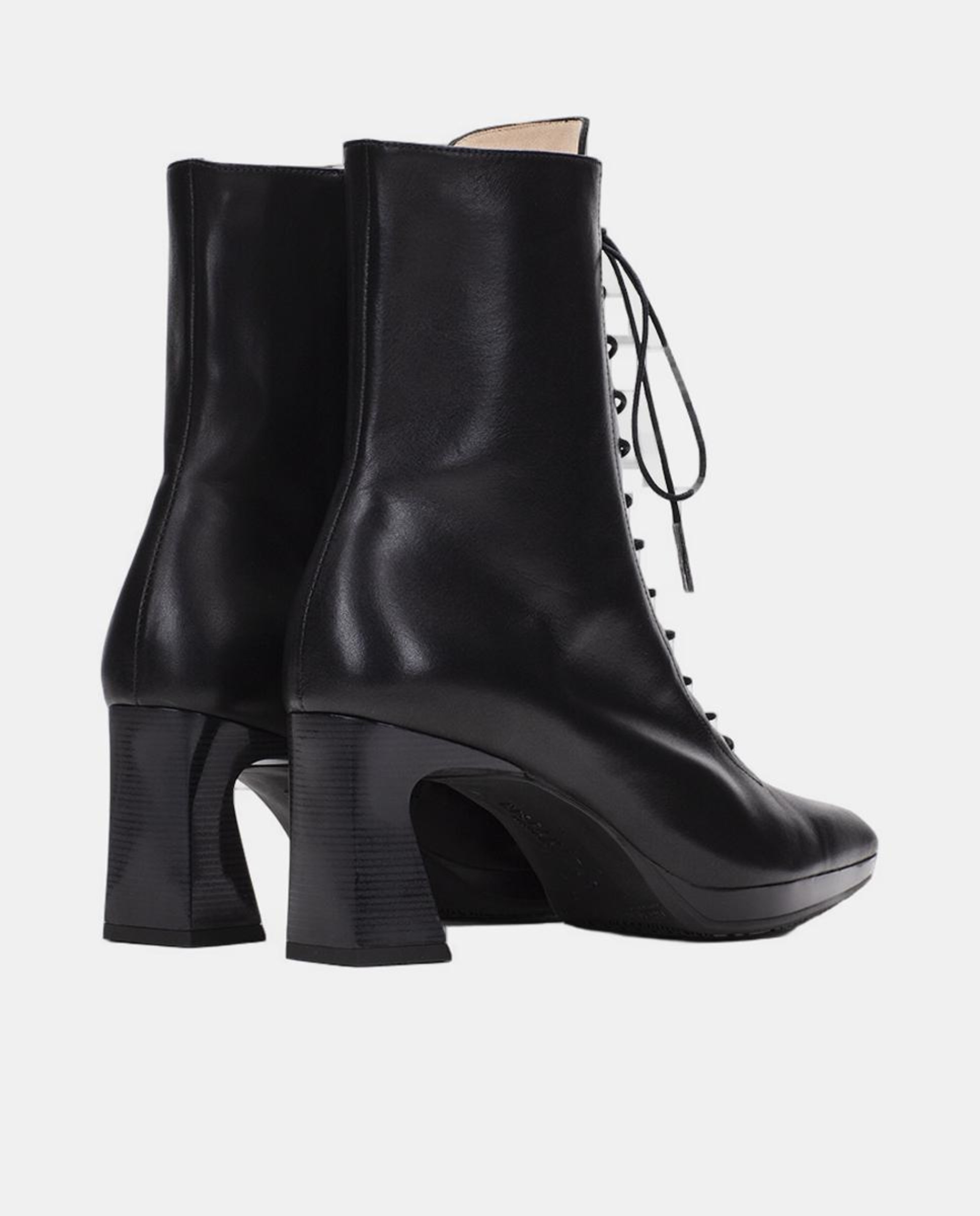 Sapatos Tipo Botins com Atacadores Preto-3
