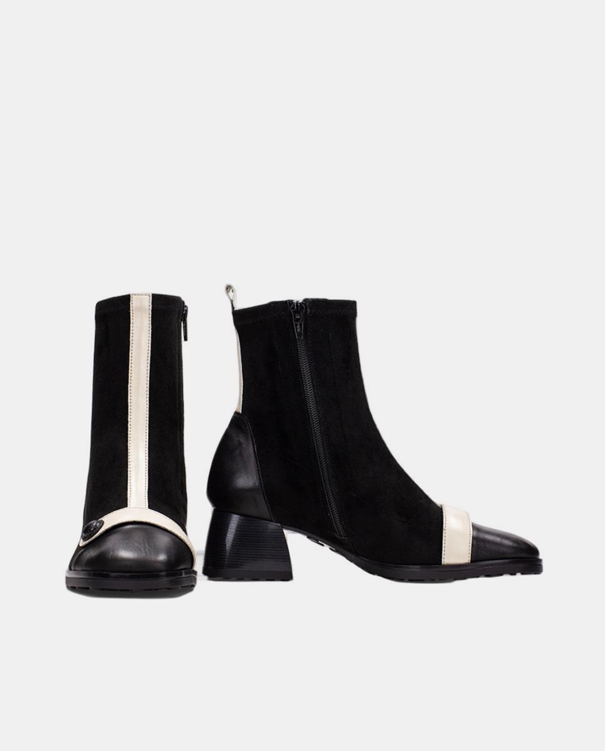 Sapatos Tipo Botins Preto-4