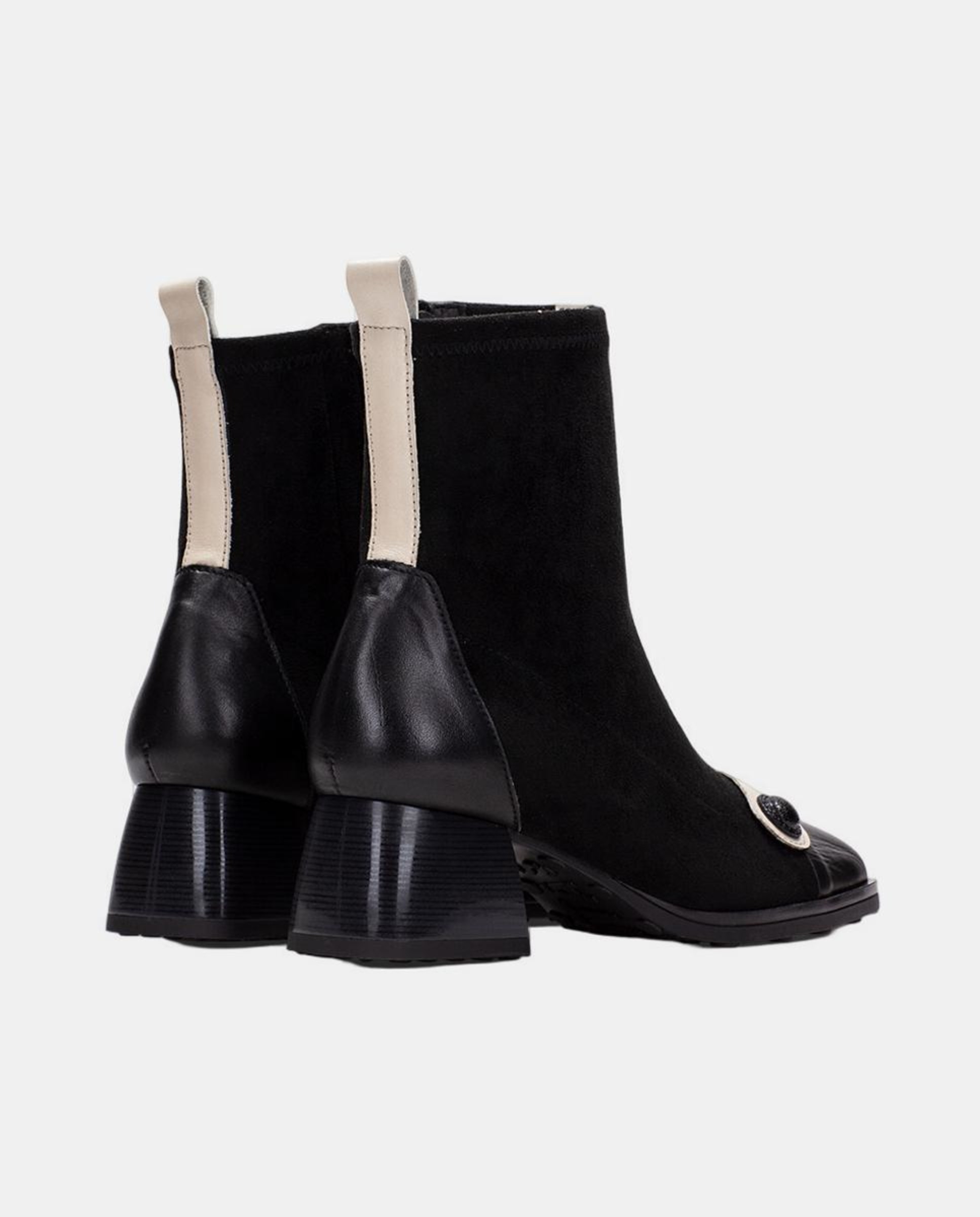 Sapatos Tipo Botins Preto-3