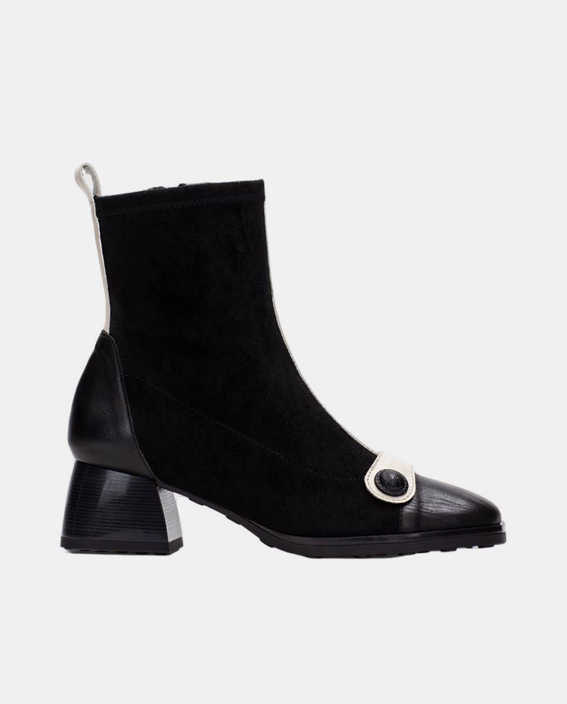 Sapatos Tipo Botins Preto-1