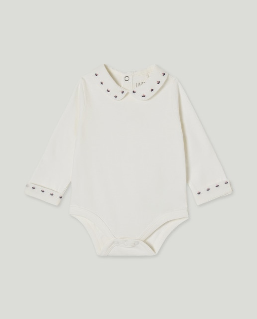 Imagen 0 de Body recién nacido cuello pico sello