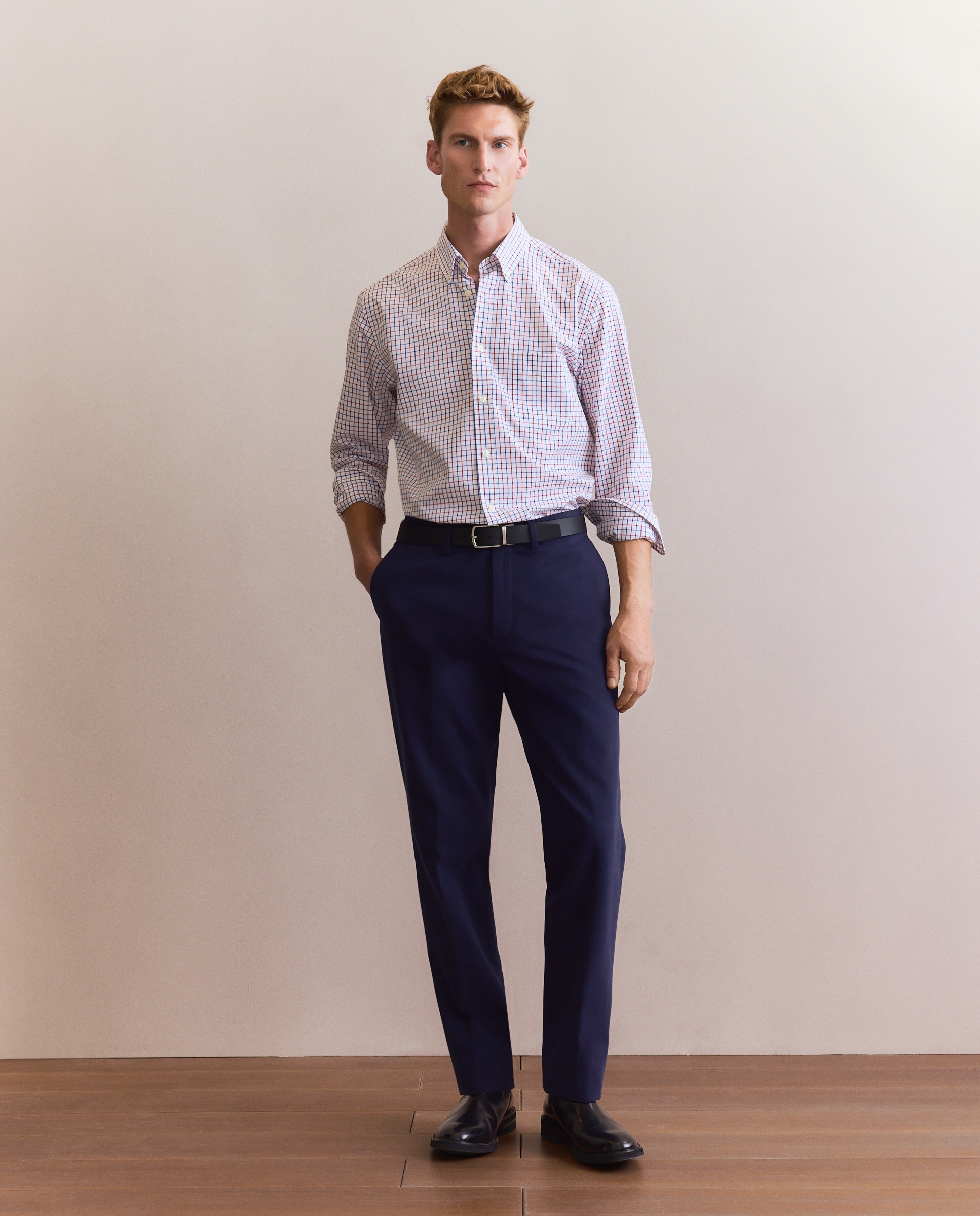 Calças Desportivas Regular Fit Azul-1