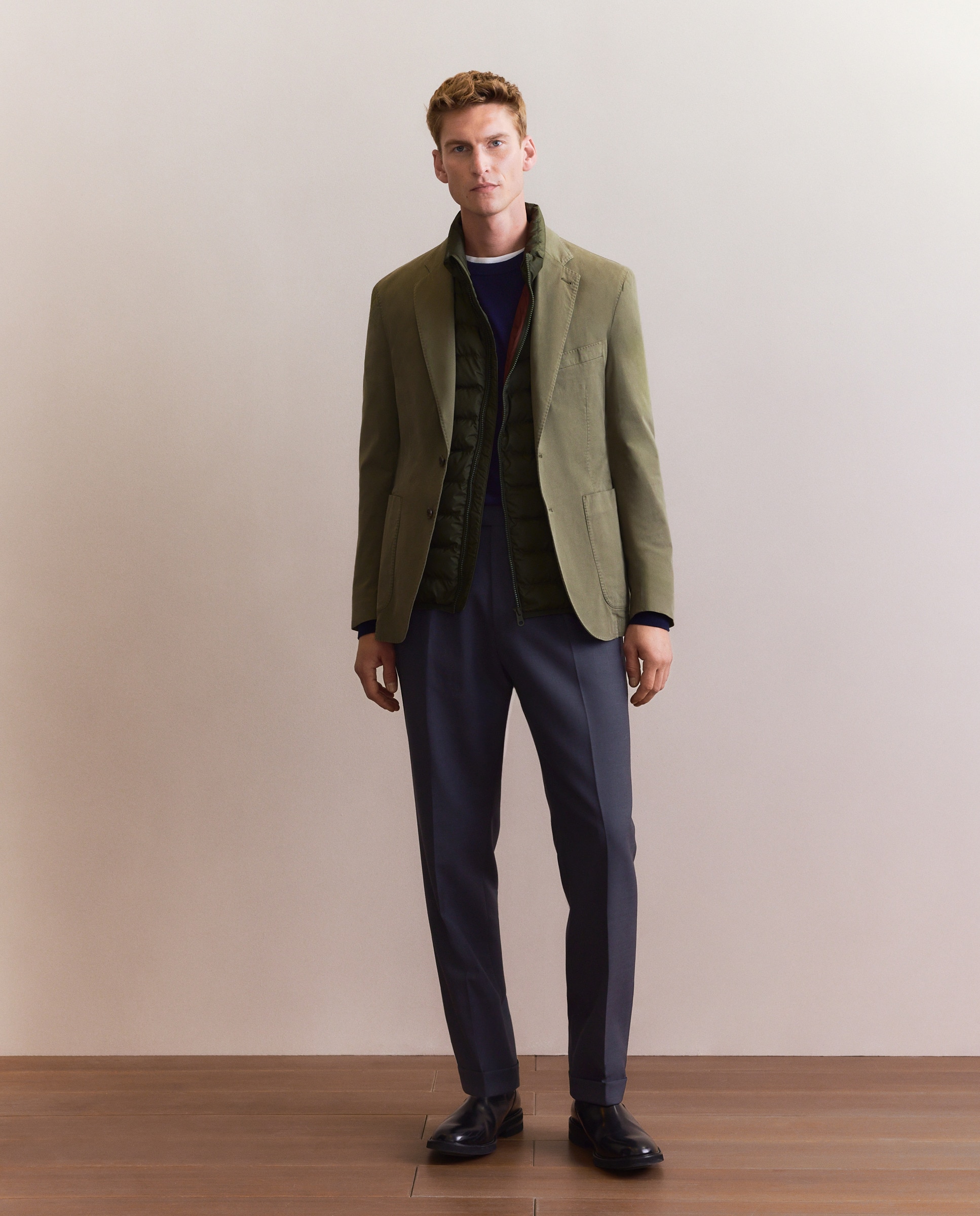 Casaco de Algodão Verde-1