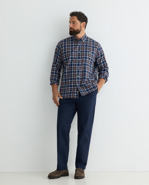 Imagen 0 de Pantalon hombre de sport de cintura con gomas, regular algodón elastómero tallas grandes