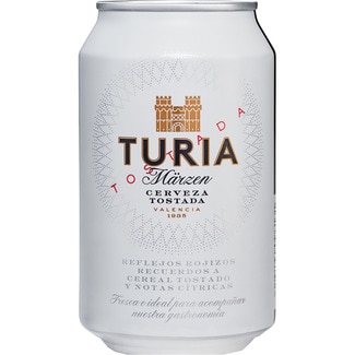 cerveza tostada de Valencia tipo Märzen lata 33 cl - Turia