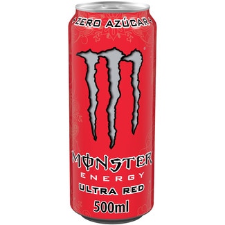 Ultra Red bebida energética sabor arándanos con taurina y ginseng lata 50 cl - Monster Energy