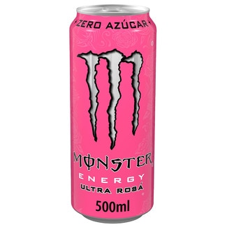bebida energética con taurina y ginseng Ultra Rosa sabor frutos rojos lata 50 cl - Monster Energy
