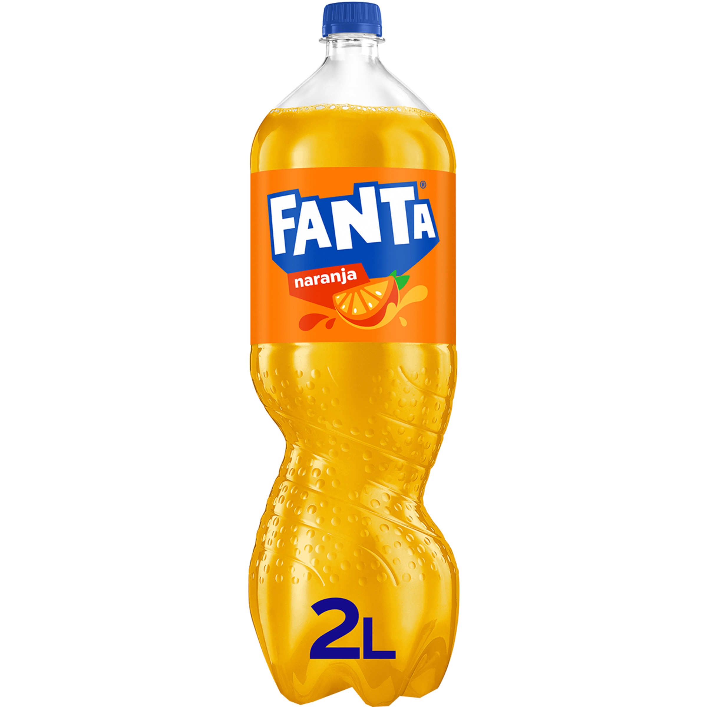 refresco de naranja con gas botella 2 l