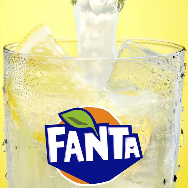 Sparkling lemon soft drink bottle 50 cl