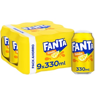 refresco de limón con gas pack 9 latas 33 cl - Fanta