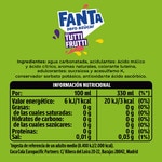 tutti frutti flavour soft drink with gas no sugars tin 33 cl