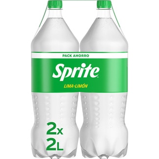 refresco de lima limón bajo en azúcar con gas pack 2 botellas 2 l - Sprite