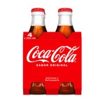 Cola-Erfrischungsgetränk original, 4er-Pack Flaschen 20 cl (Glasbehälter)