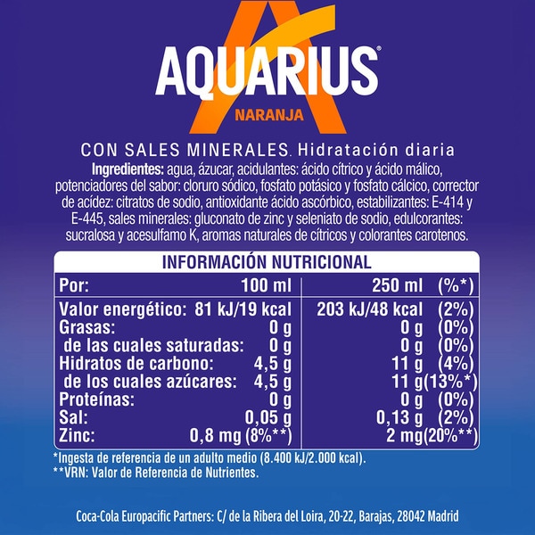 Iso-Getränk Orangengeschmack Flasche 50 cl