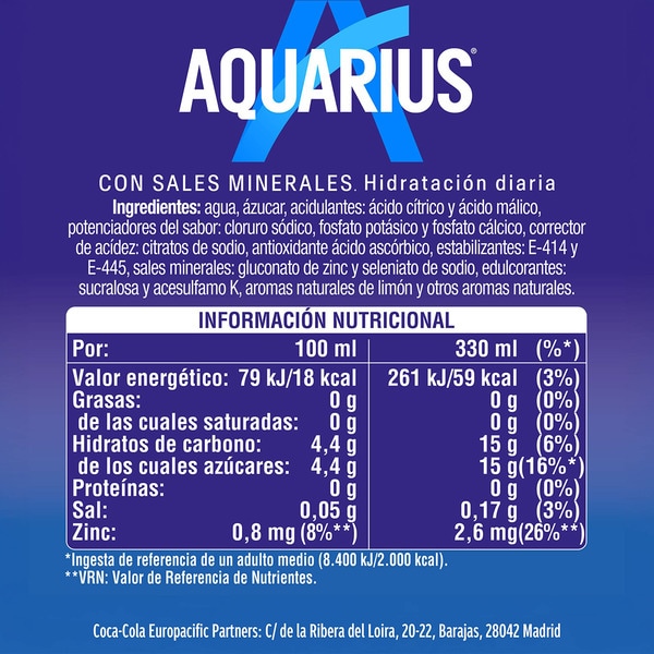 lemon flavour isotonic drink economy pack of 9 tins 33 cl