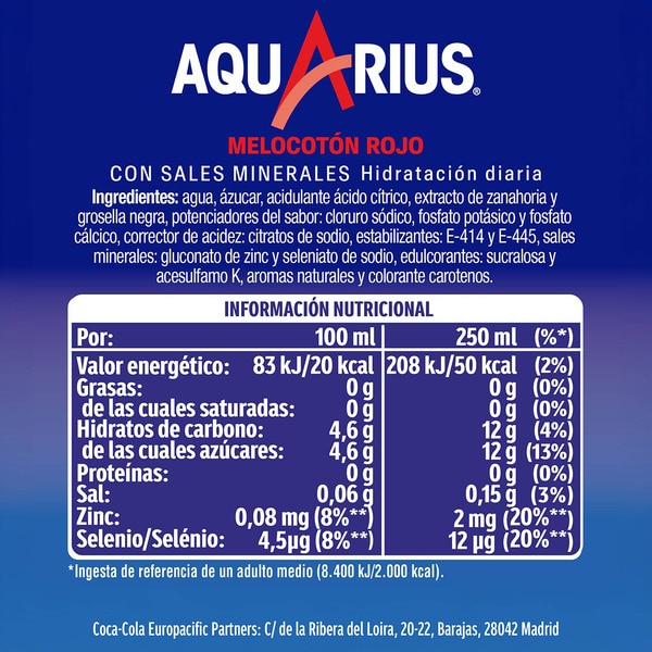 ISO-Getränk roter Pfirsichgeschmack Flasche 1,5 l