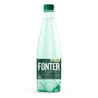 agua mineral natural con gas botella 50 cl - Fonter