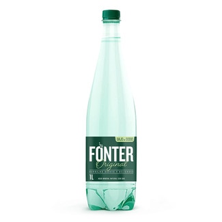 agua mineral natural con gas botella 1 l - Fonter