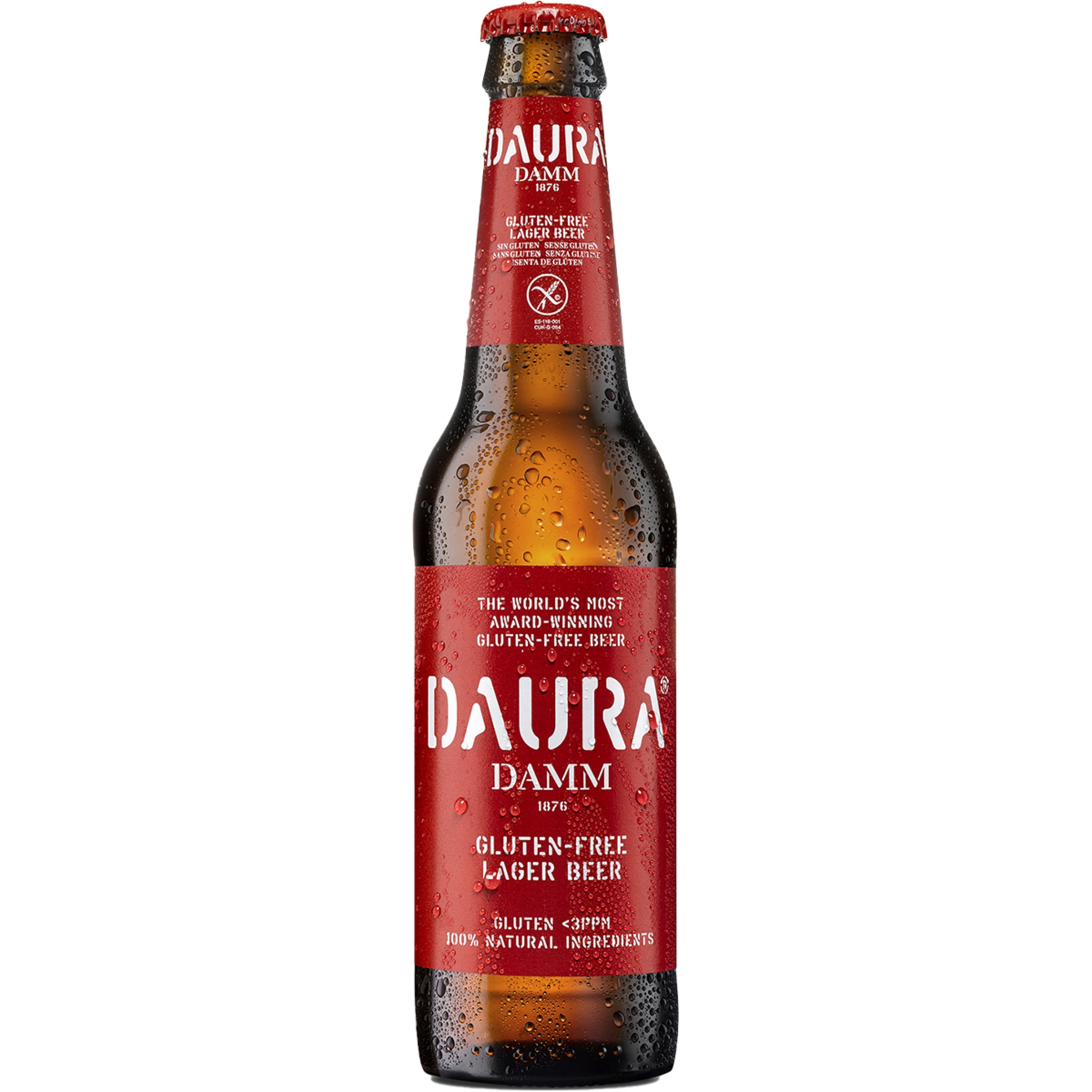 cerveza rubia Sin Gluten botella 33 cl