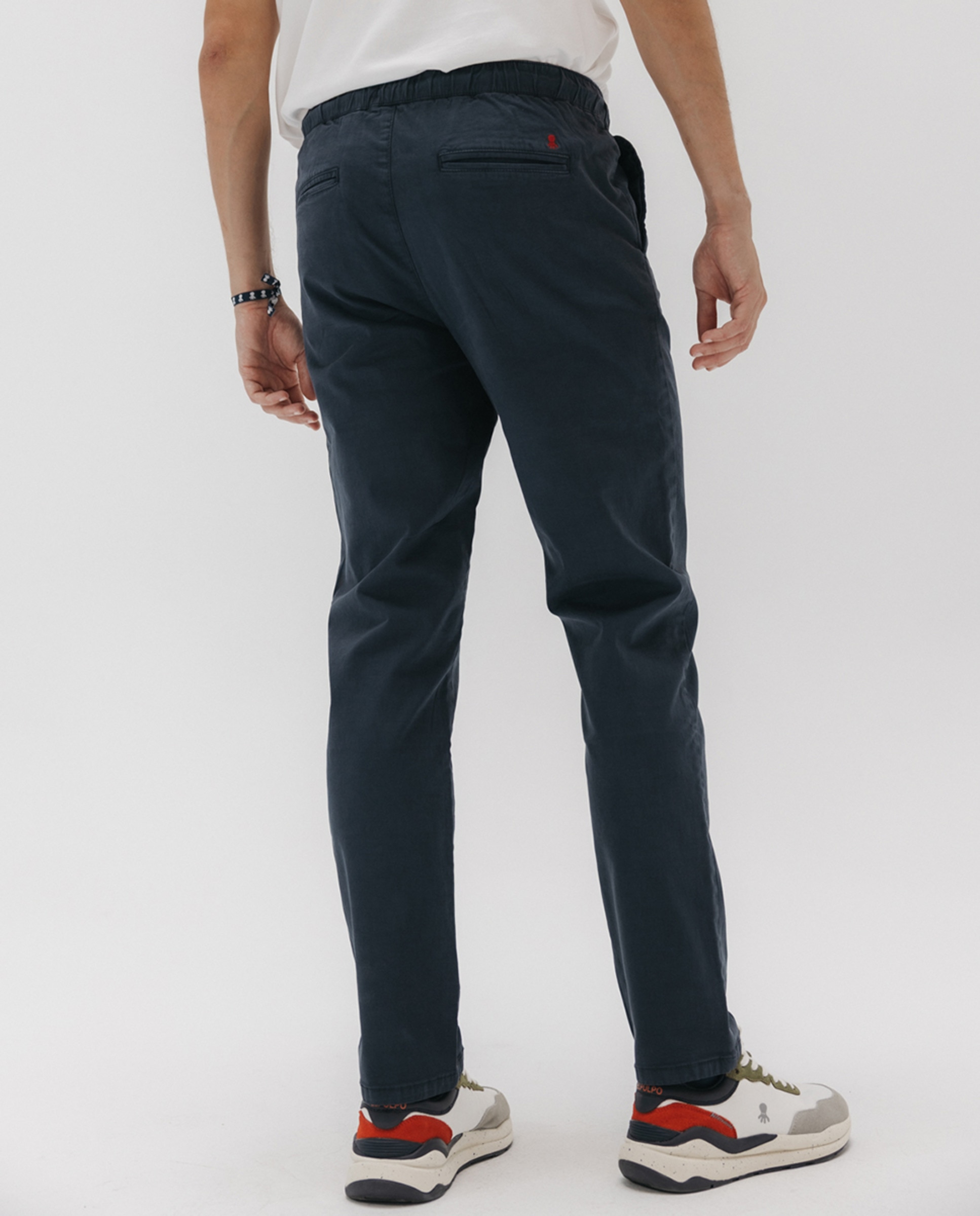 Joggers com Cintura Elástica Azul-marinho-3