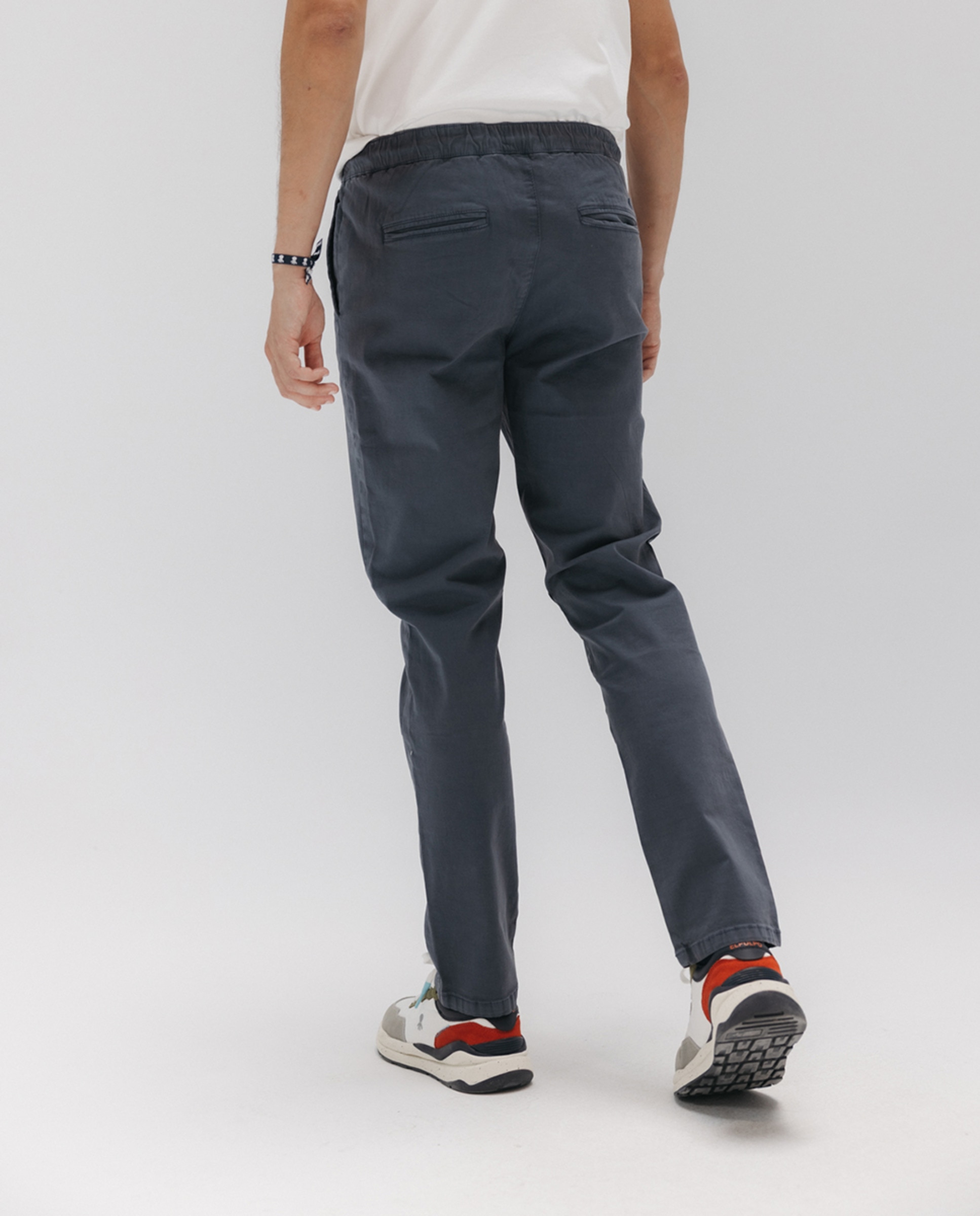 Joggers com Cintura Elástica Azul-3