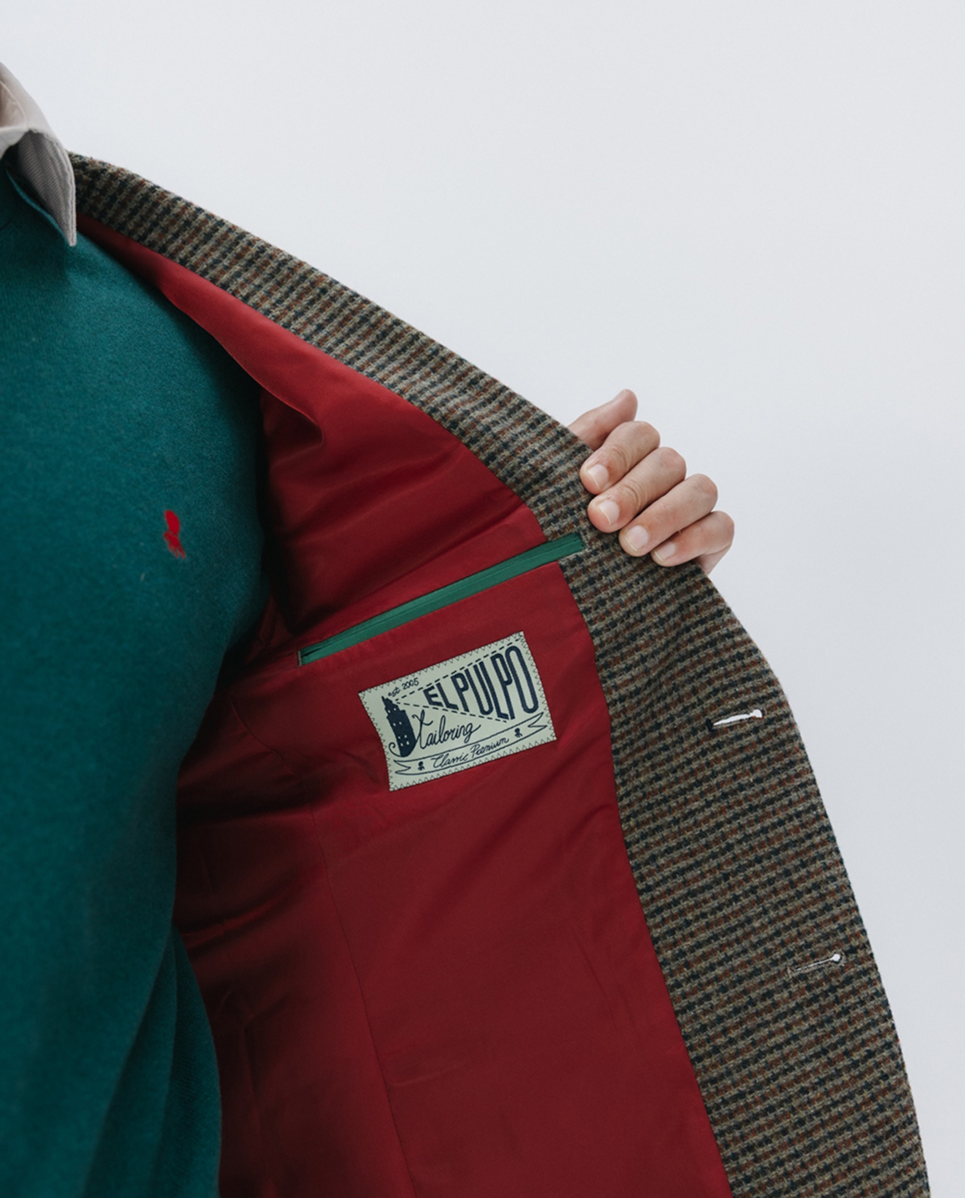 Blazer de homem Verde-5