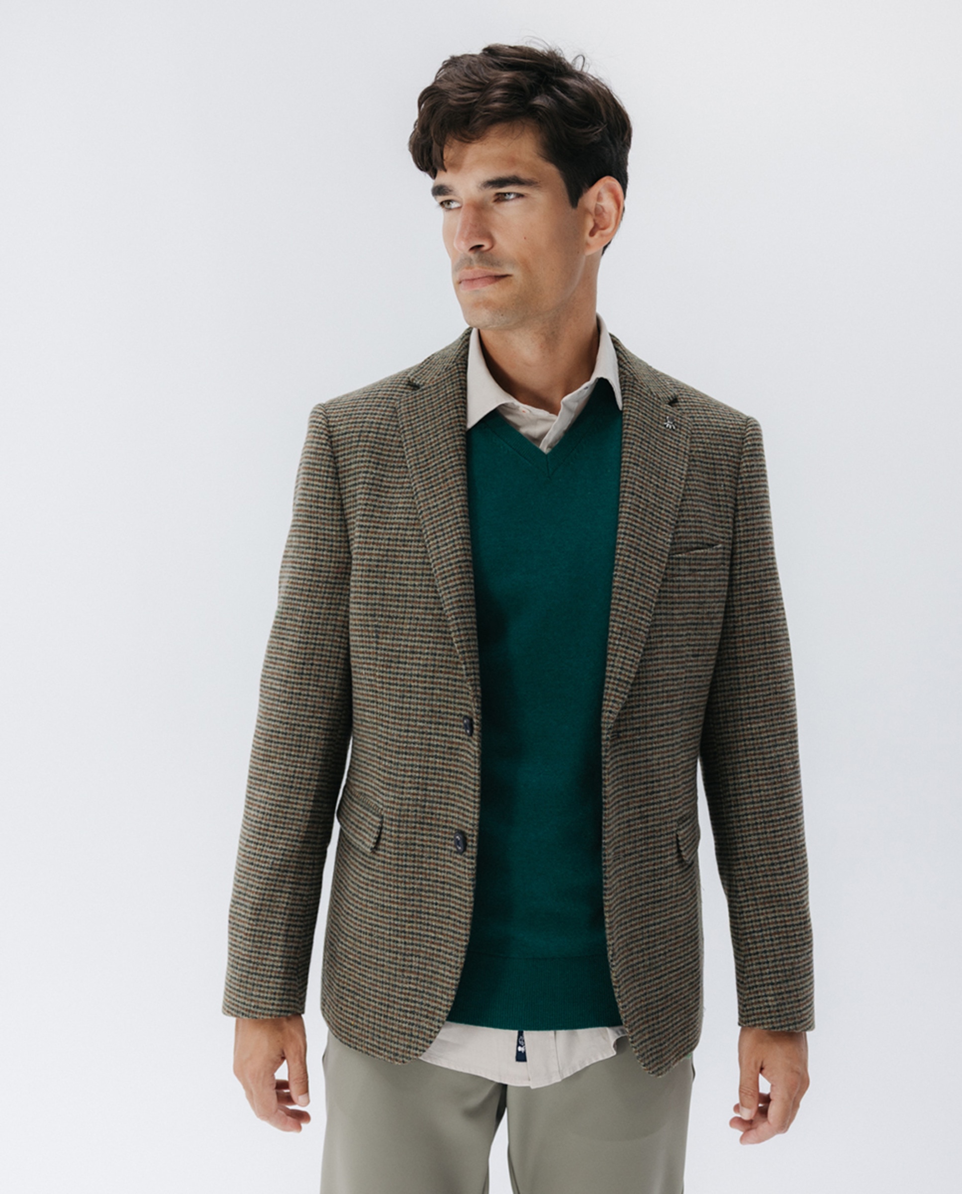 Blazer de homem Verde-1