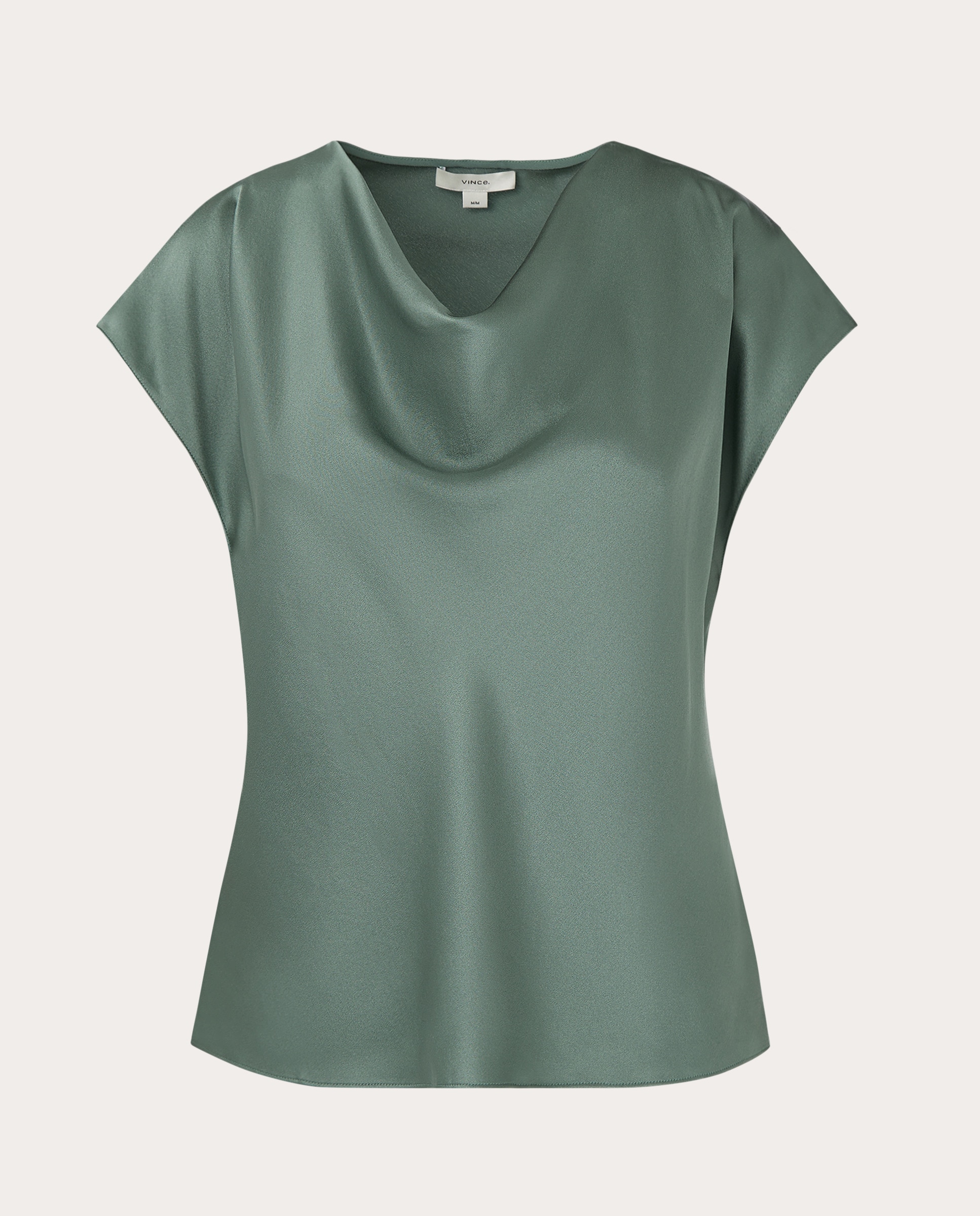Blusa de Seda Verde Água-1