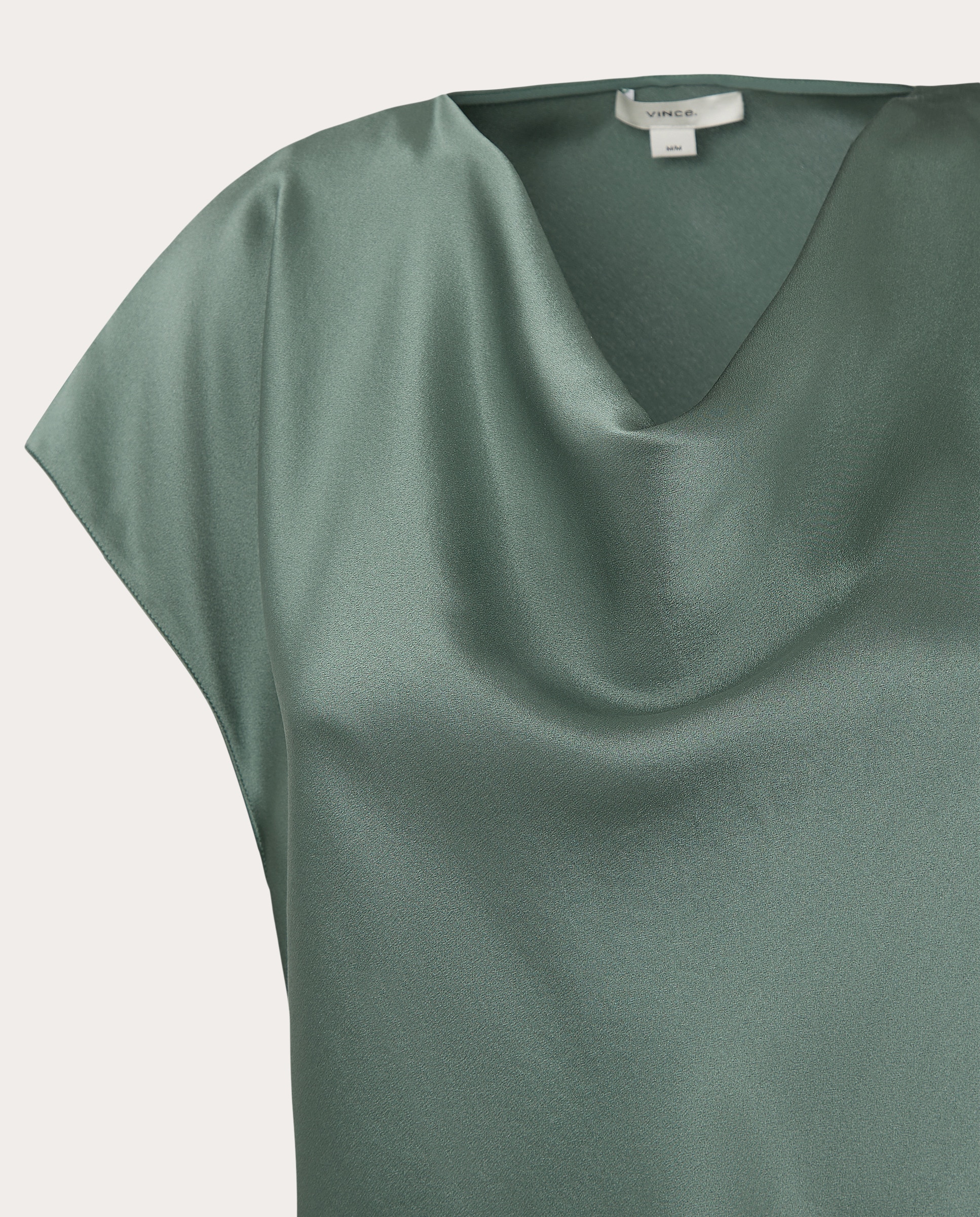 Blusa de Seda Verde Água-4